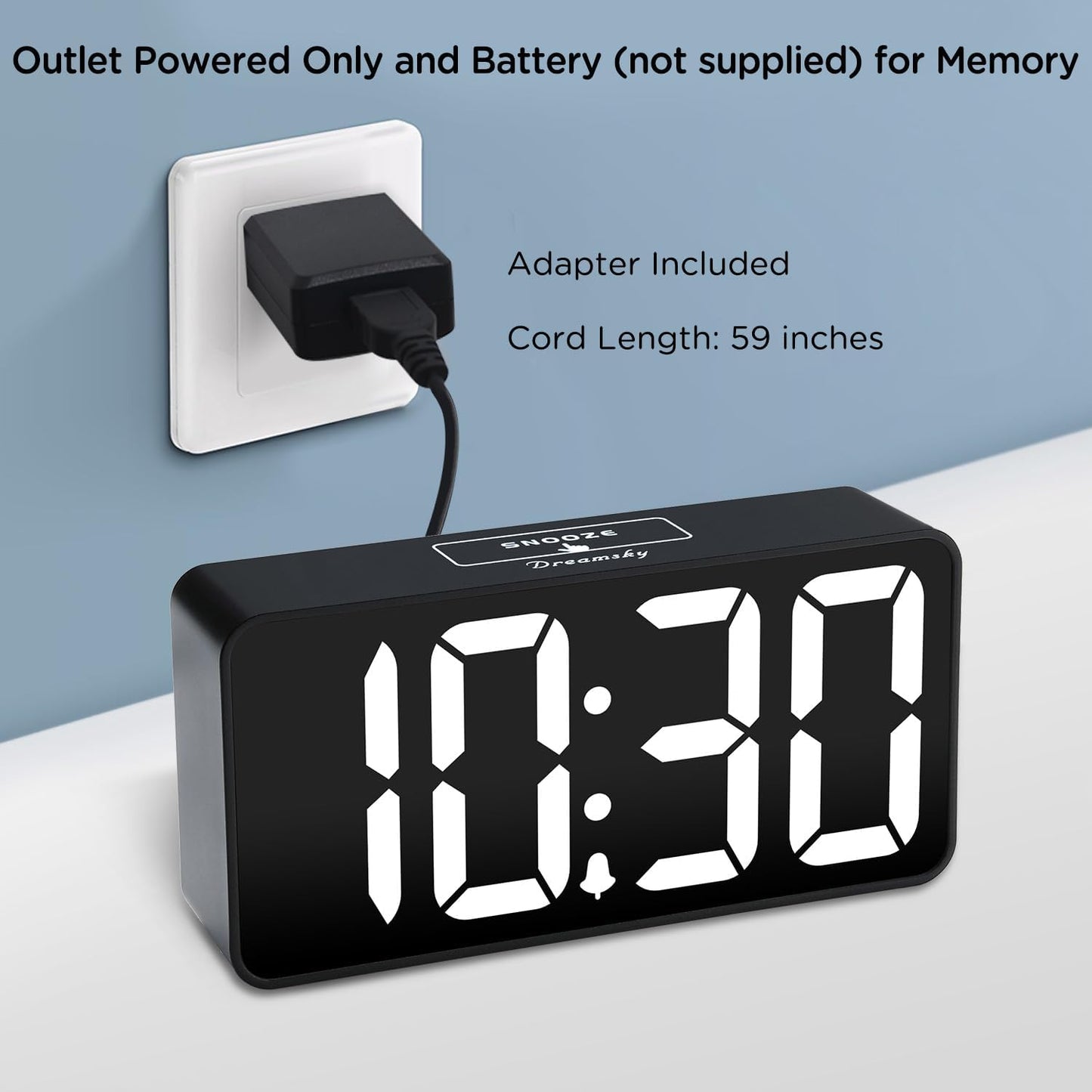 RELOJ DIGITAL LED DESPERTADOR