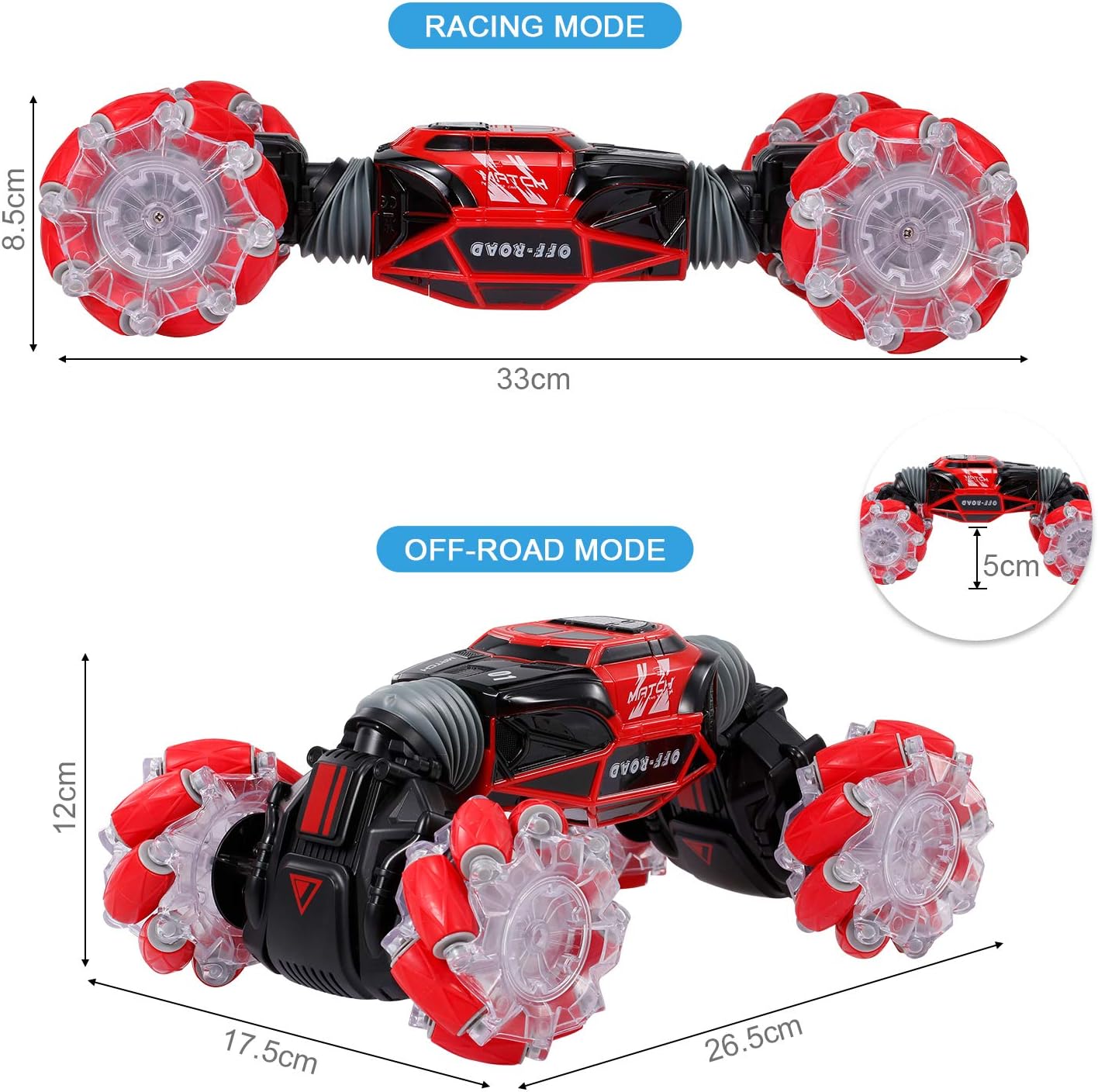 CARRO CON CONTROL SENSORIAL STUNT CAR