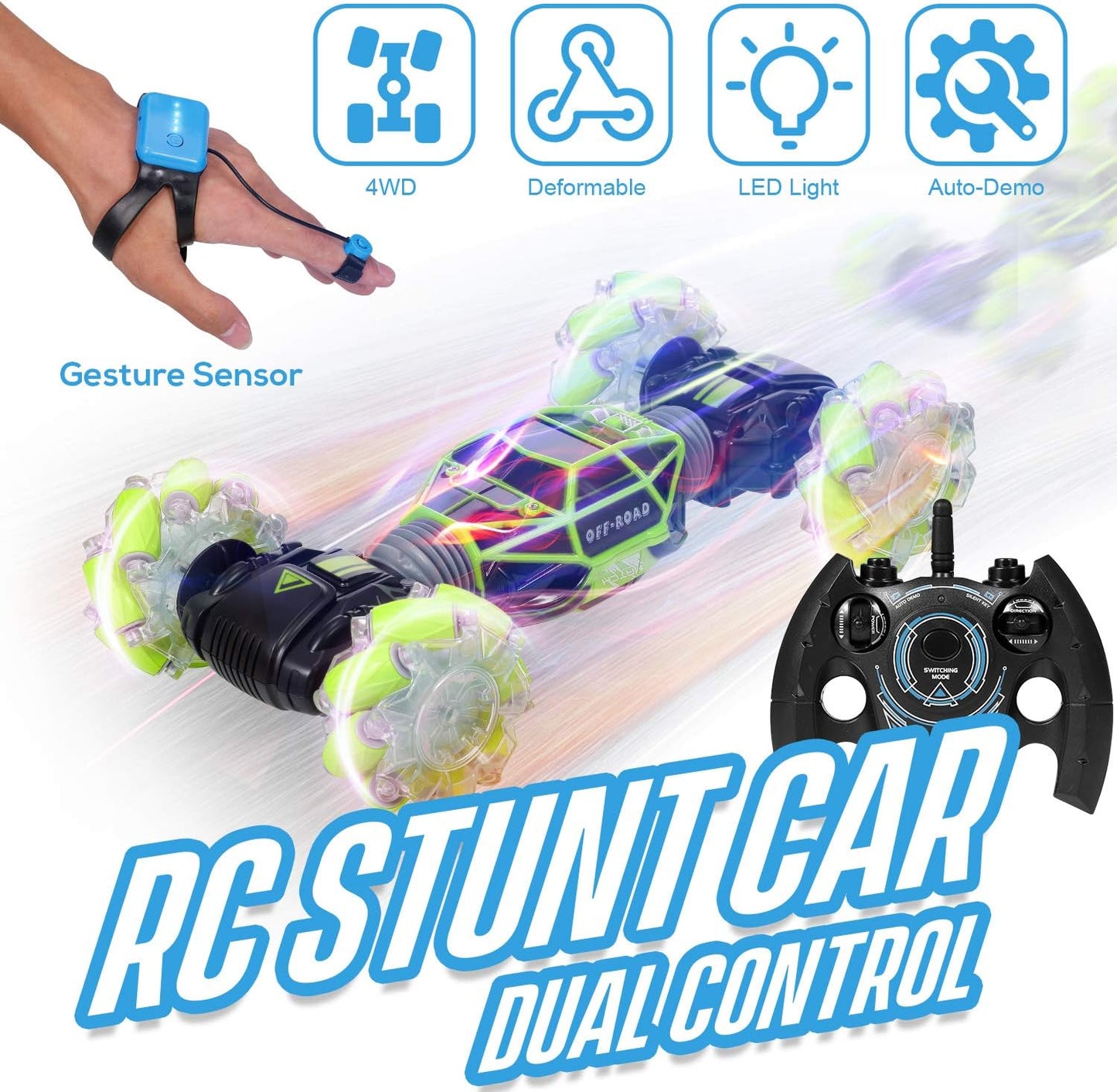 CARRO CON CONTROL SENSORIAL STUNT CAR