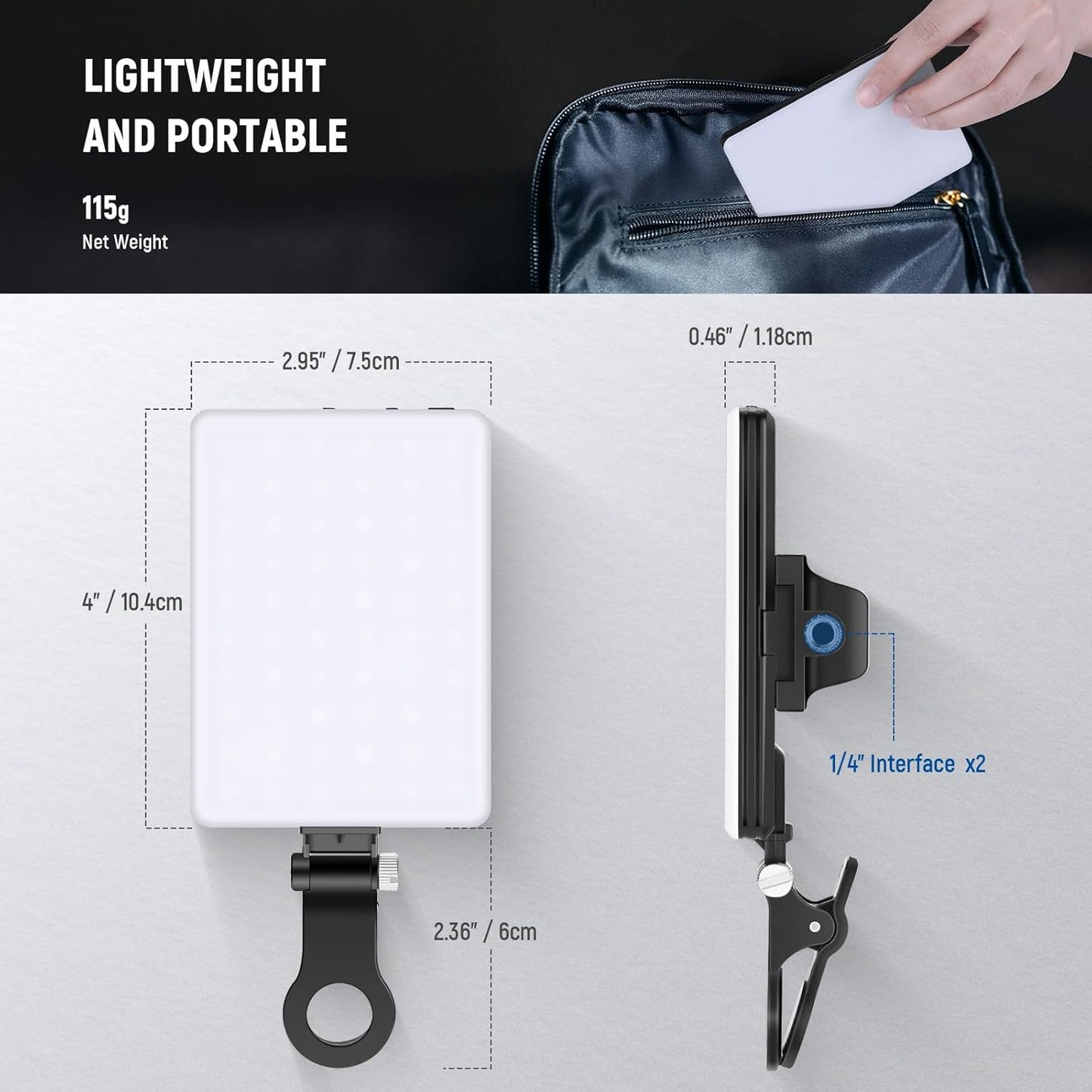 S - CLIP LUZ SELFIE PINZA