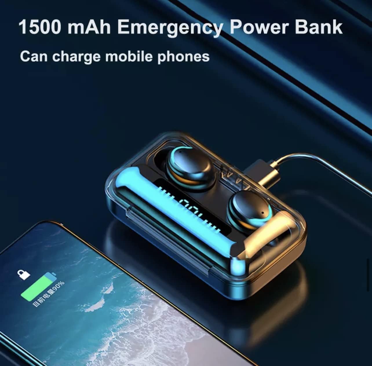 Audifonos power bank F9