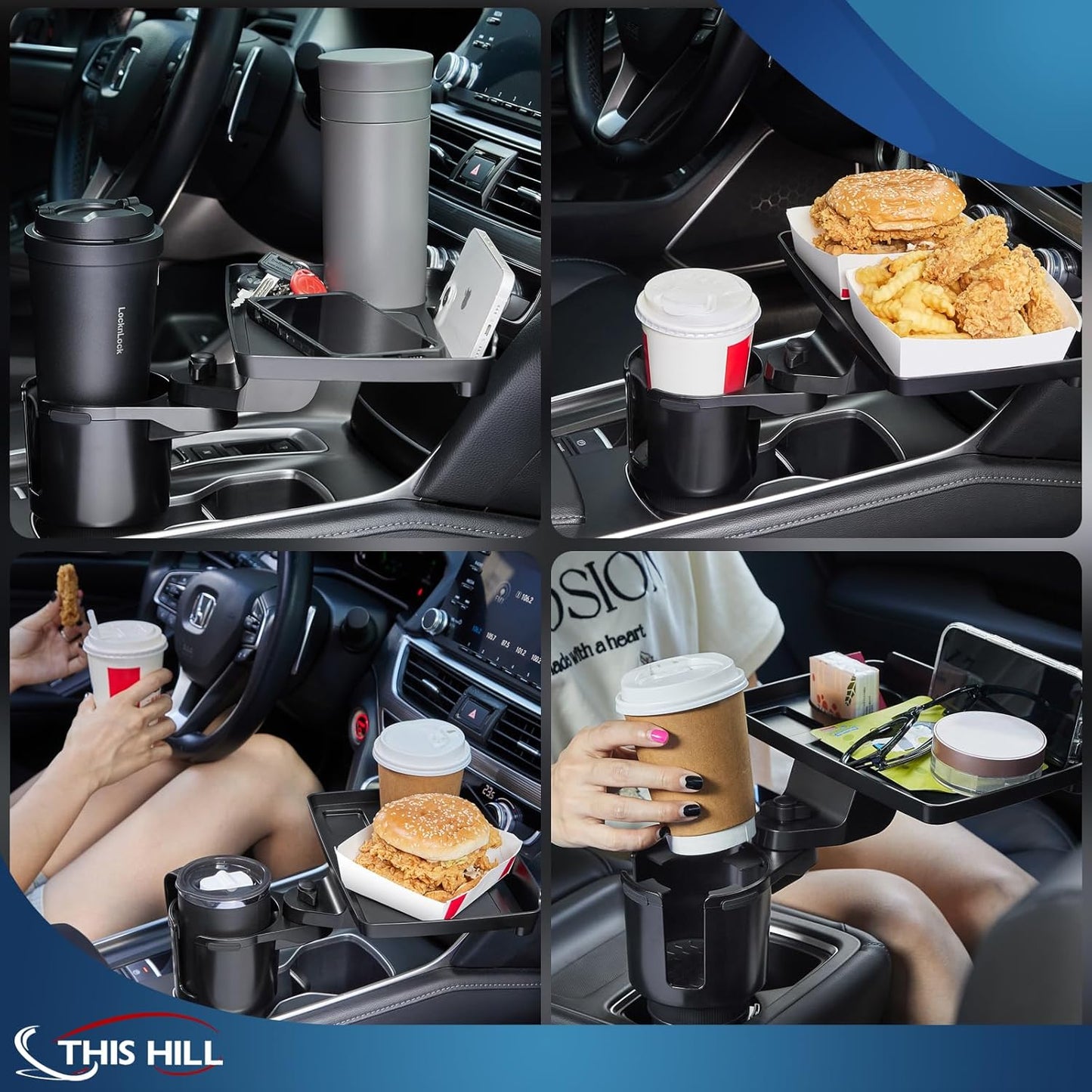 PORTA VASO PARA AUTO CON BANDEJA