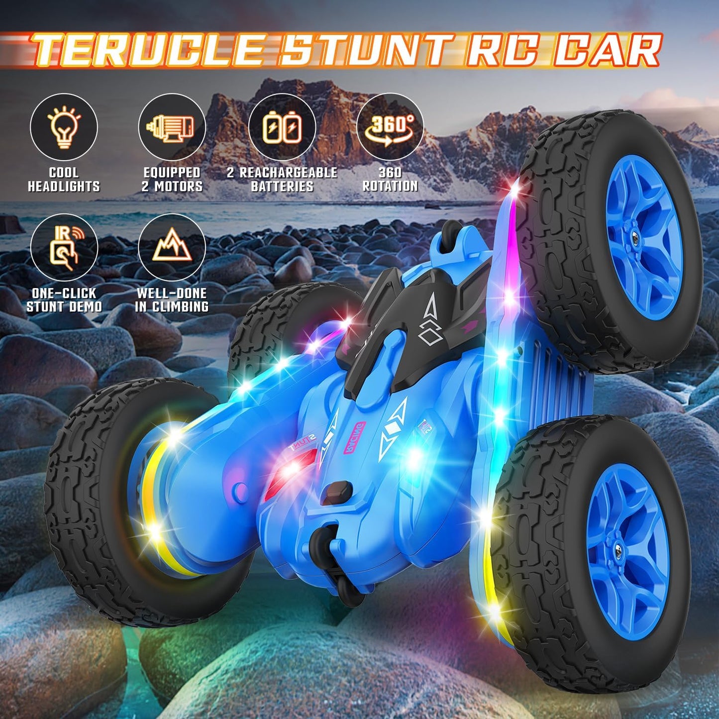 SPIN STUN CAR CONTROL REMOTO MULTICOLOR