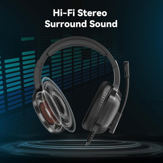 Audífonos Gaming Con Microfono H13 Luz R