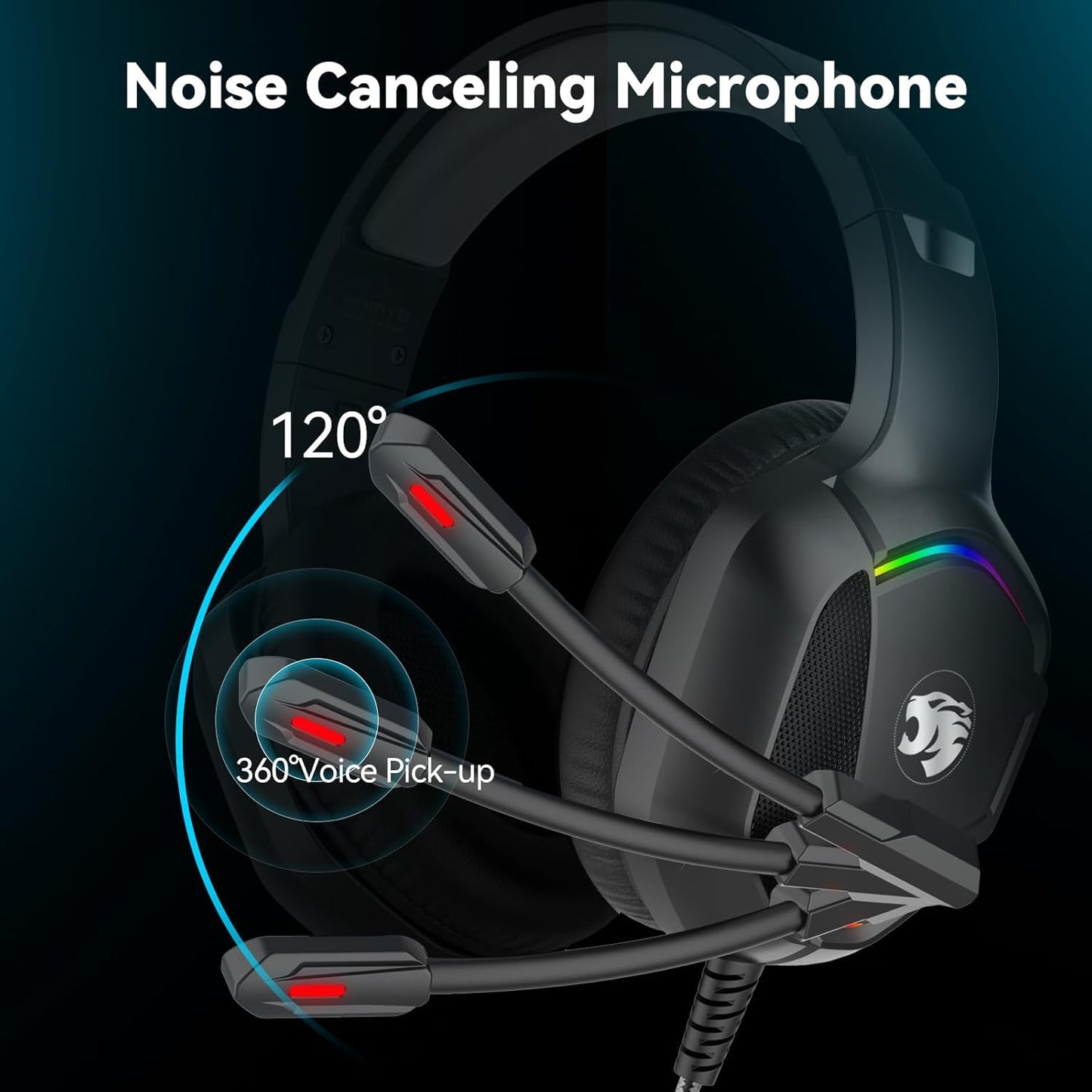 Audífonos Gaming Con Microfono H13 Luz R