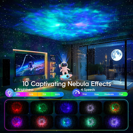 Proyector de estrellas, luz de galaxia