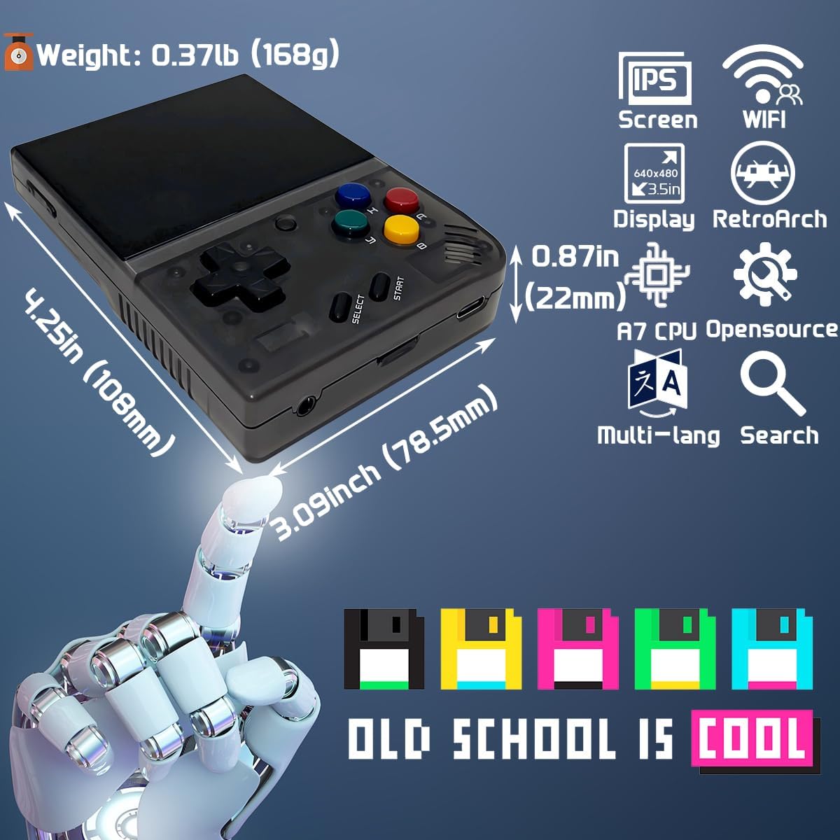 POWKIDDY V10 - 128GB - 10,000 JUEGOS