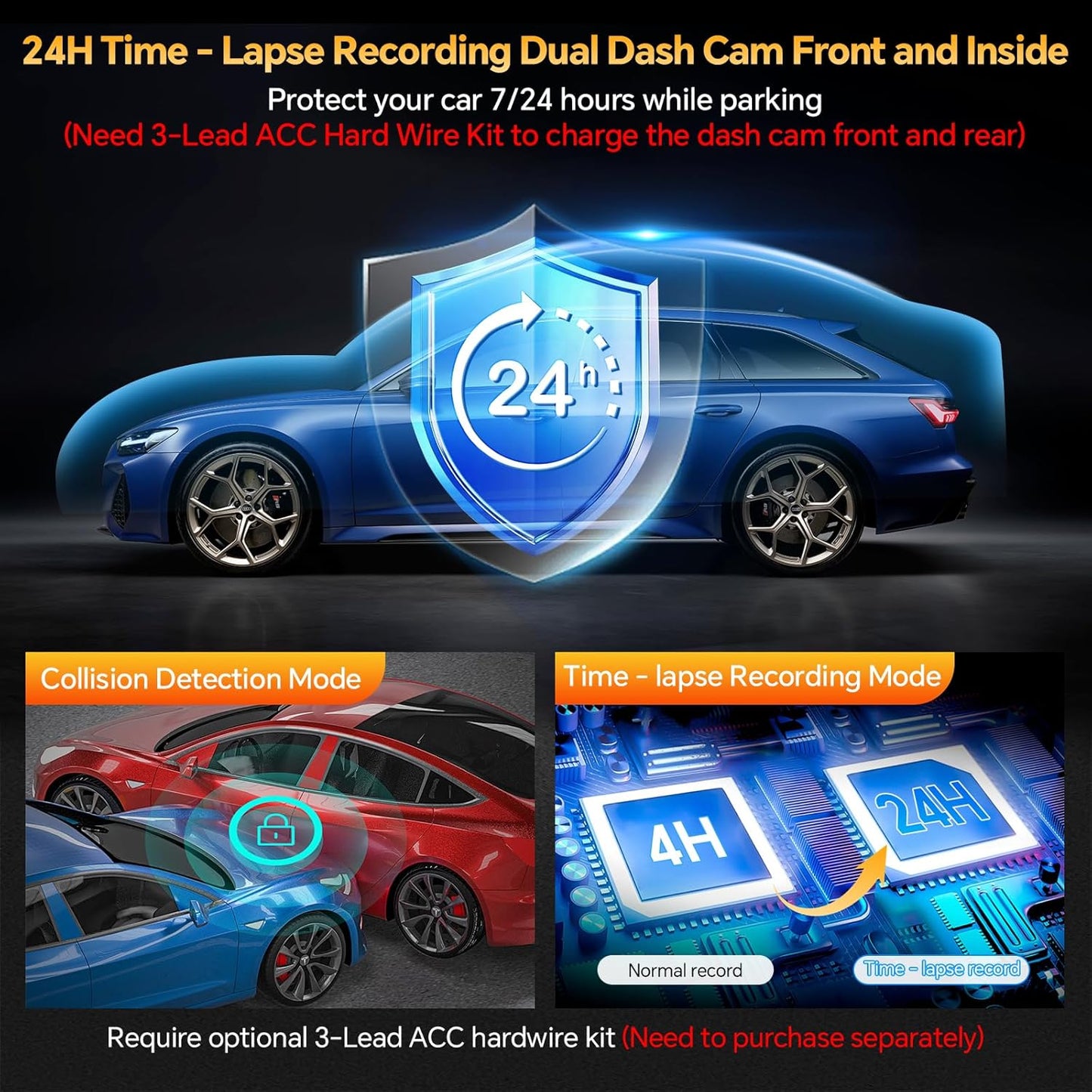 CAMARA DE AUTO TRIPLE T717