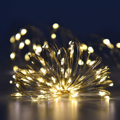 LUCES NAVIDAD PANEL SOLAR 200 FOCOS