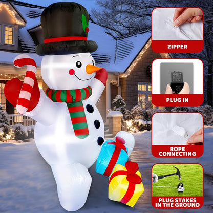 INFLABLE MUÑECO DE NIEVE 1000-1