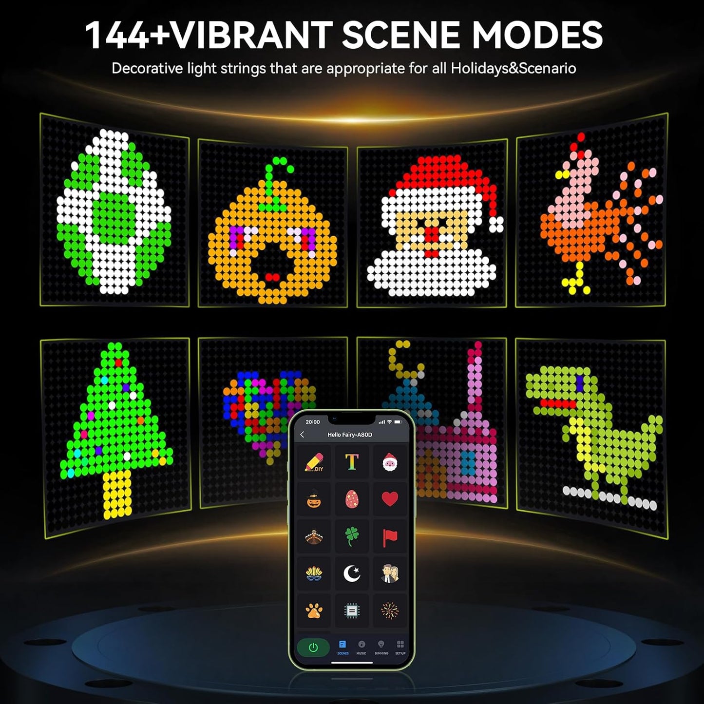 CORTINA INTELIGENTE 3D LED