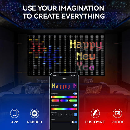 CORTINA INTELIGENTE 3D LED