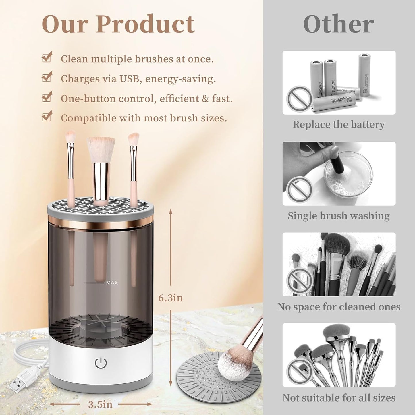 LIMPIADOR DE BROCHAS ELECTRICO